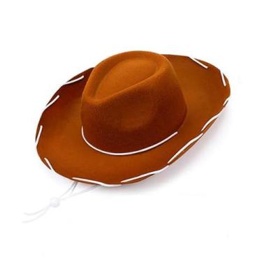 Imagem de Chapéu de caubói de estilo ocidental, tecido não tecido marrom, unisse