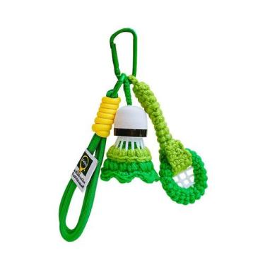 Imagem de Chaveiro: crochê criativo, raquete de badminton e peteca - Yiweisai