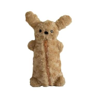 Imagem de Estojo de lápis Plush Teddy Dog de grande capacidade 27x15cm - yiweisa