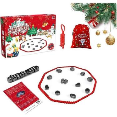 Imagem de Jogo de xadrez magnético de Natal, 20 unidades para 1-4 jogadores - Gl
