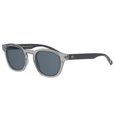 Imagem de Óculos de Sol Tommy Hilfiger 1855RES Cinza Lente Azul-Unissex