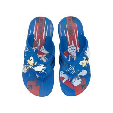 Imagem de Chinelo Infantil Sonic Iconic Way Super Flop II - Ipanema, Az, Vm, Bra