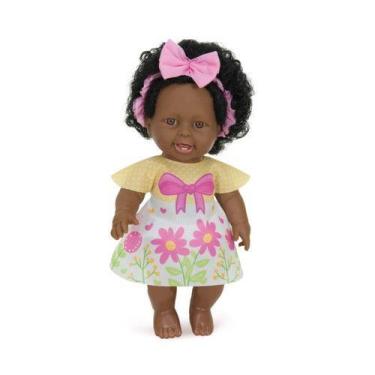 Imagem de Boneca Angelina Girls Aprendendo Inglês - Negra - MILK