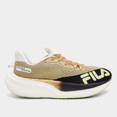 Imagem de Tênis Fila Racer Speedzone Masculino, Dourado, Preto, 39