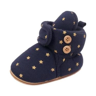 Imagem de Botas Infantis De Inverno Para Bebês, Sapatos Quentes E Modernos Com B