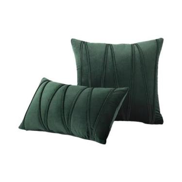 Imagem de Capa De Almofada De Veludo Laranja 30x50cm 45x45cm 50x50cm Estilo Boho