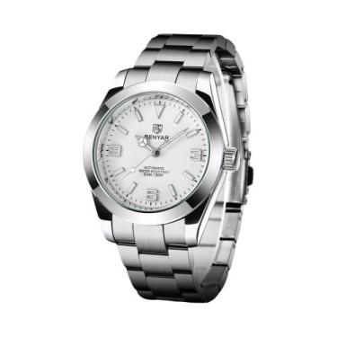 Imagem de Relógio De Pulso Mecânico De Luxo Para Homens Em Aço Inoxidável BENYAR