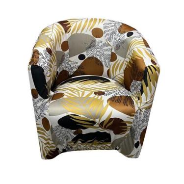 Imagem de Capa Poltrona Circular ferradura Estampada - Taty Capas e Confecções, 