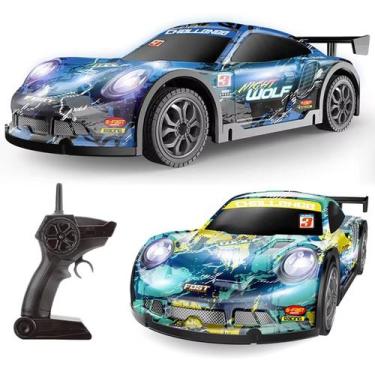 Imagem de Carrinho de Carro Drift Racing Fast 4x4 4wd Colorido com Luz Neon Corr