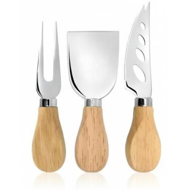 Imagem de Jogo De Facas Para Queijo 3 Peças - Hauskraft