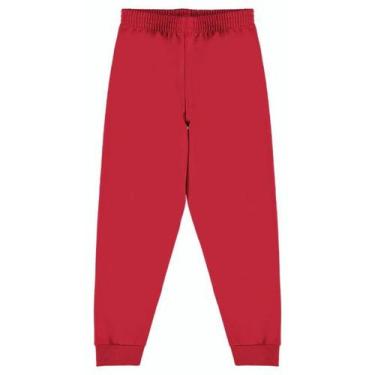 Imagem de Calça Moletom Infantil Unissex Malwee 12 ao 18 Ref. 0108790, Vermelho,