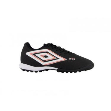 Imagem de Chuteira Masculina Umbro Astro Club Society 1116740, Preto, Laranja, 4