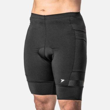 Imagem de Bermuda Ciclismo Poker Gel Max Comfort CBolso Masculina - Pr, P