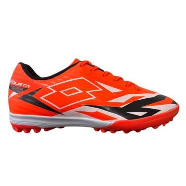 Imagem de Chuteira Society Lotto 10703 Solista Fulmine B700 Laranja, 39, Laranja
