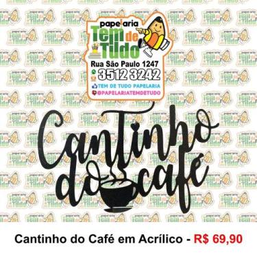 Imagem de Cantinho do café em Acrílico - Papelaria tem de Tudo