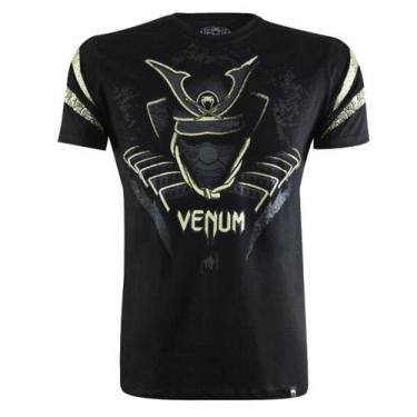 Imagem de Camiseta Fight Jiu Jtsu Muay Thai Mma Venum Samurai Legend, P, Preto, 