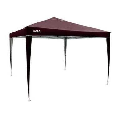Imagem de Tenda Gazebo Dobrável em Alumínio Kala (3x3m), Marrom