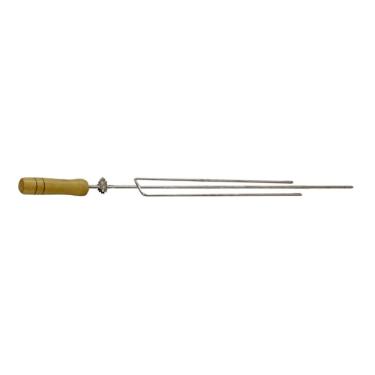 Imagem de Espeto para Churrasqueira Elétrica Santa Edwirges para Kit Giratório em Aço 75cm