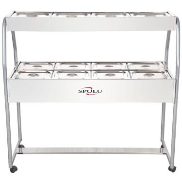 Imagem de Buffet Combinado SPL508CO 8 Quentes 4 Frias Gelo X 2500W 220V Inox Spolu