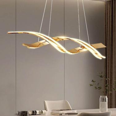 Imagem de Lustre Luminaria Pendente Dna Molecular 76w Led Espiral Moderno Teto Sala Restaurante Rece