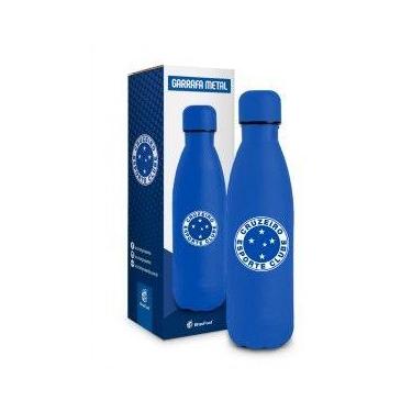 Imagem de Garrafa Térmica Metal Emborrachado 500ml Brasfoot Presente Neo Times F