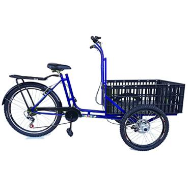 Imagem de Triciclo de Carga Dianteira - 7 Marchas - 6 Opções De Cores (Azul)