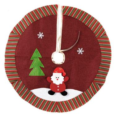 Imagem de Saia Para Árvore De Natal Temática Vermelha Papai Noel 60cm