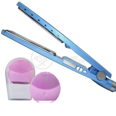 Imagem de Kit 1 Prancha Nanotitanium + 1 Esponja Facial Rosa Bebê Nº26