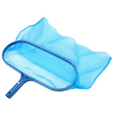 Imagem de Escumadeira de folhas de plástico azul rede de malha fina saco profundo piscina lago banheira ferramenta de limpeza ferramenta de limpeza piscina folha ancinho malha fina rede