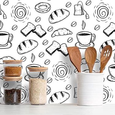 Imagem de Papel de Parede Adesivo Cozinha Café Diversos Modelos Rolo 3m Cozinha Café:CS118