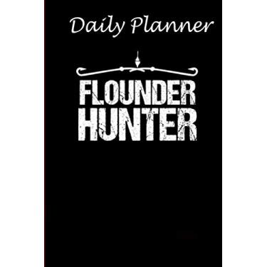 Imagem de Daily Planner - Flounder Fishing notebook Flounder Hunter: Daily planner 2021, US map, US holiday, 6x9 inch, 136 pages