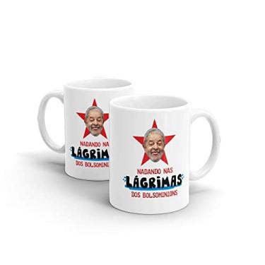 Imagem de Caneca Cerâmica - Lula nadando em lágrimas BRANCA