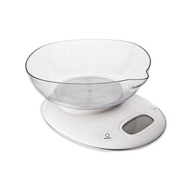 Imagem de Balança digital para Cozinha 5 Kg com tigela 1L, Vermelho, BAL7849, Euro Home