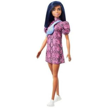 Imagem de Boneca Barbie Fashionistas 143 Cabelo Azul Escuro Mattel
