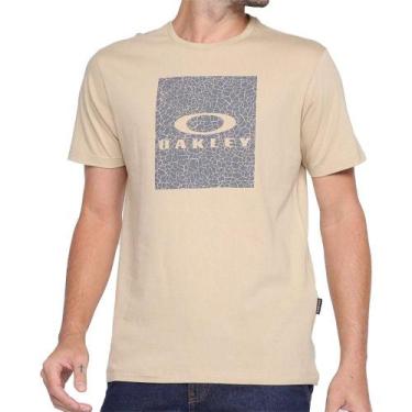 Imagem de Camiseta Oakley Texture Graphic Masculina Caqui