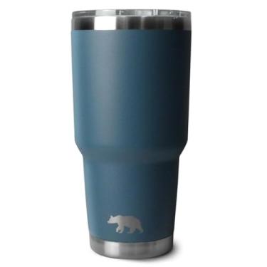 Imagem de COPO TÉRMICO TUMBLER 30 OZ 887 ML QGK AZUL COM TAMPA