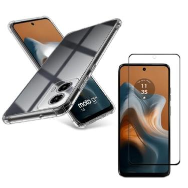 Imagem de Capa Capinha Anti Impacto + Película Premium de Vidro 3D Compatível Com Moto G34 5G - (Hard Glass Store)