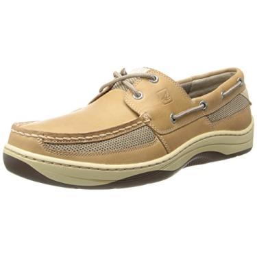 Imagem de Sperry Sapato náutico unissex com 2 ilhoses Tarpon, Bronze/Bege, 9.5
