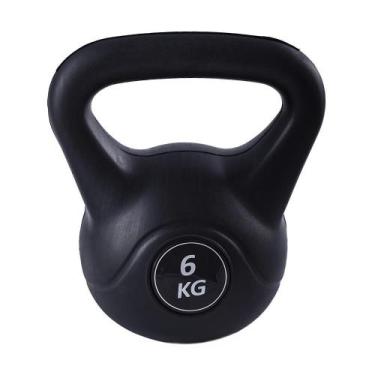 Imagem de Kettlebell Black Cimento Ahead Sports AS2205 6 kg Preto