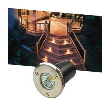 Imagem de Balizador Luminária Led Cob 3W Bivolt Spot De Embutir Em Piso Chão Gra