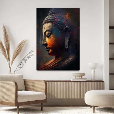 Imagem de Quadro Decorativo Para Sala Quarto  Hall Tela vertical Grande Jesus Pe