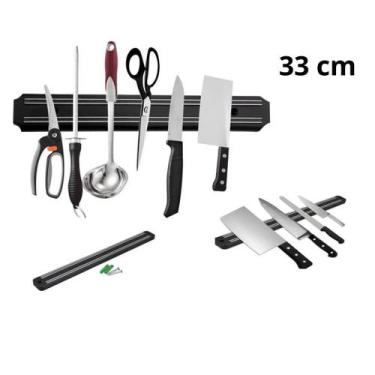 Imagem de Suporte Facas Ferramentas Chaves Barra Magnética 33 Cm - REIS VARIEDAD