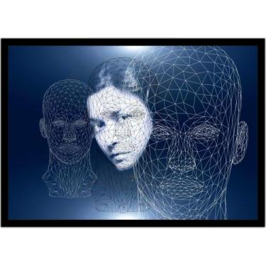 Imagem de Quadro Decorativo Fantasia Abstrato Psicologia Cabeça Quartos Salas Lo