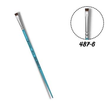 Imagem de Pincel Condor 487-06 Chato Curto Pelo de Pônei