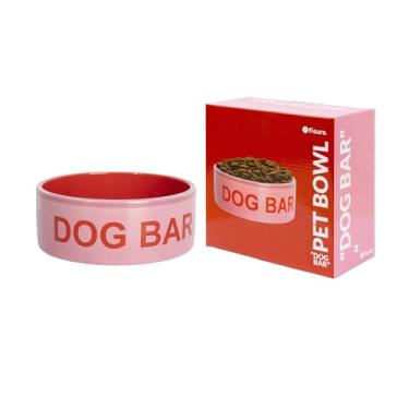 Imagem de Fisura – Comedouro original para cães. Alimentador de cerâmica rosa. Alimentador de 750 ml para cães médios e grandes. Tigela para cães. Prato para cães. 16 cm x 16 cm x 6 cm