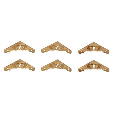 Imagem de Protetores de Canto de Latão de Borda Curta de Estilo Antigo - 8 Conjuntos para Móveis Ming e Qing, Acessórios de Hardware de Cobre, Cantos de Sacos de Cobre Puro para Bagagem