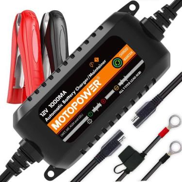 Imagem de Carregador de Bateria MOTOPOWER MP00205B 12V 1000mA - Automático