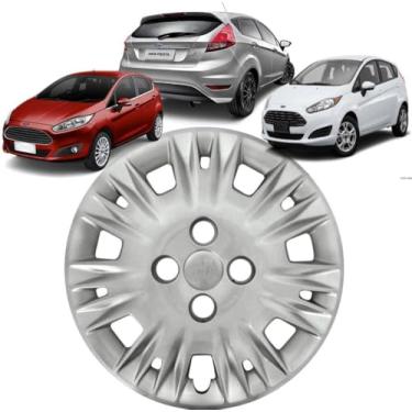 Imagem de Calota Aro Grid 14 Ford New Fiesta 14 Cubo Baixo Fixacao Parafuso 122Cbptau.
