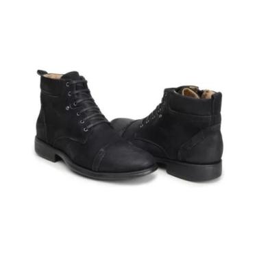 Imagem de Bota Coturno Masculino Confortavel Botina Anatomica Gel Couro 100 Legi