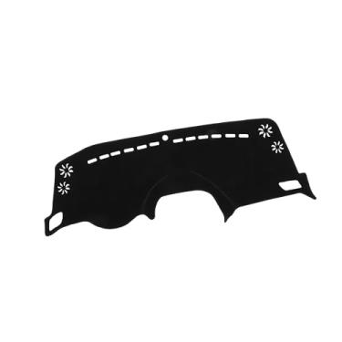 Imagem de REPAIROCK Capa de painel de carro compatível com Jeep Renegade 2015-2022, poliéster protetor preto console central acabamento interior tapete placa painel auto peças de reposição